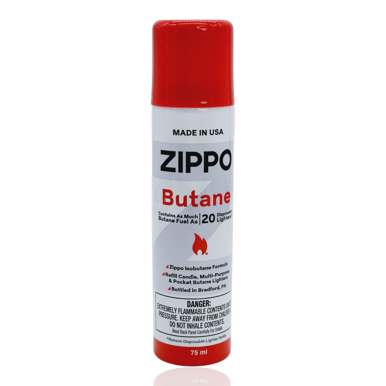 ZIPPO BUTANE FUEL 75 ml Lighter Fluid MADE IN USA PACK OF 4 packaging may vary
