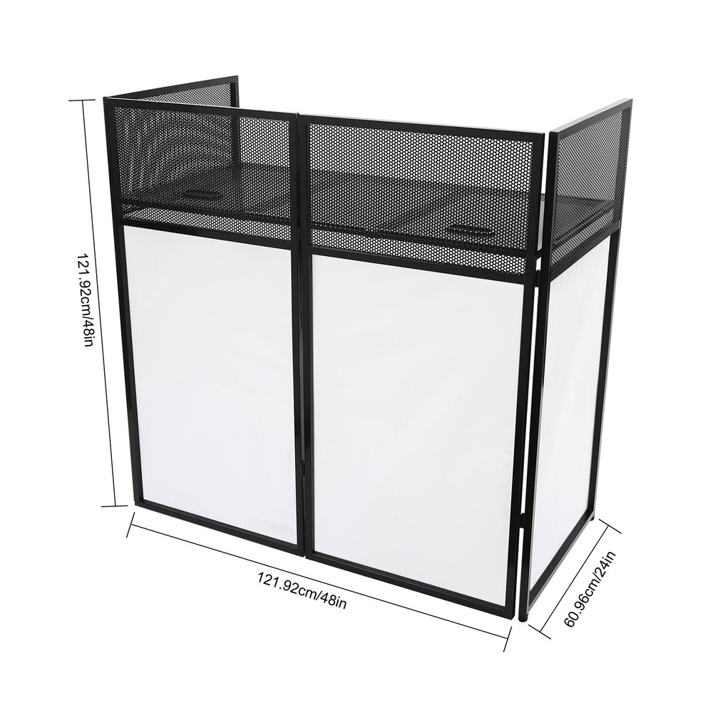 48x48x24" Display Controller Stand DJ Event Booth Portable Facade Flat Table Top