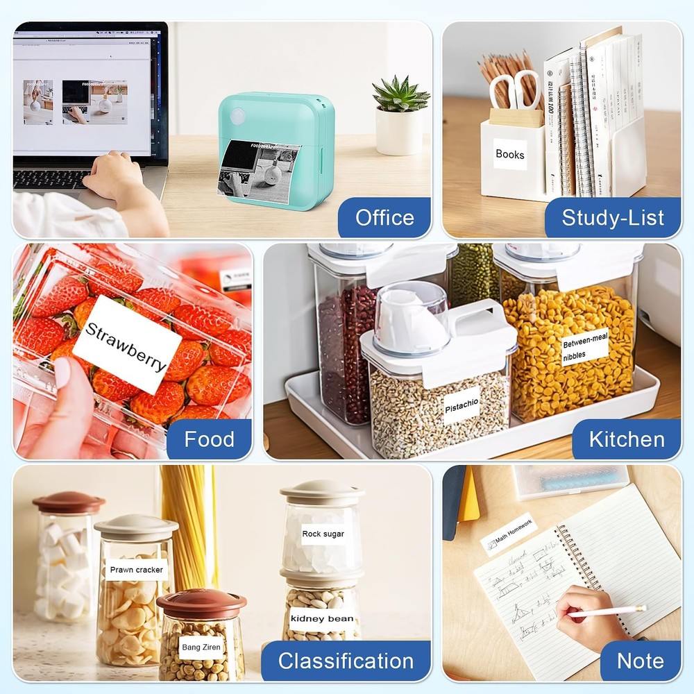 Doobuli Label Maker Machine with Tape - Thermal Label Printer Bluetooth Label...