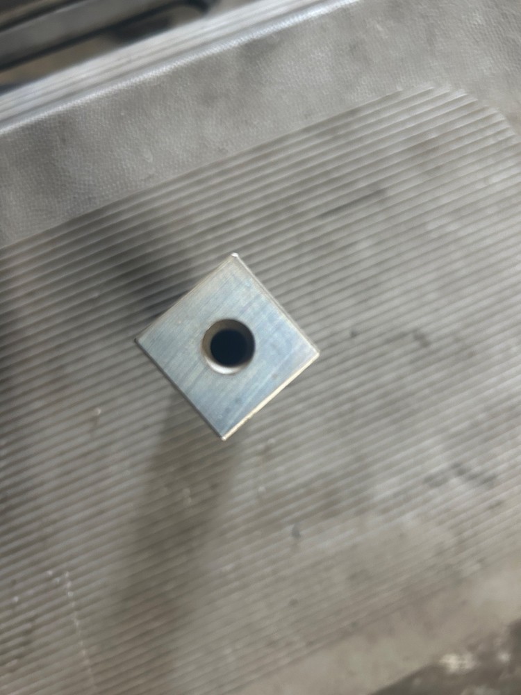 5" long square gage block