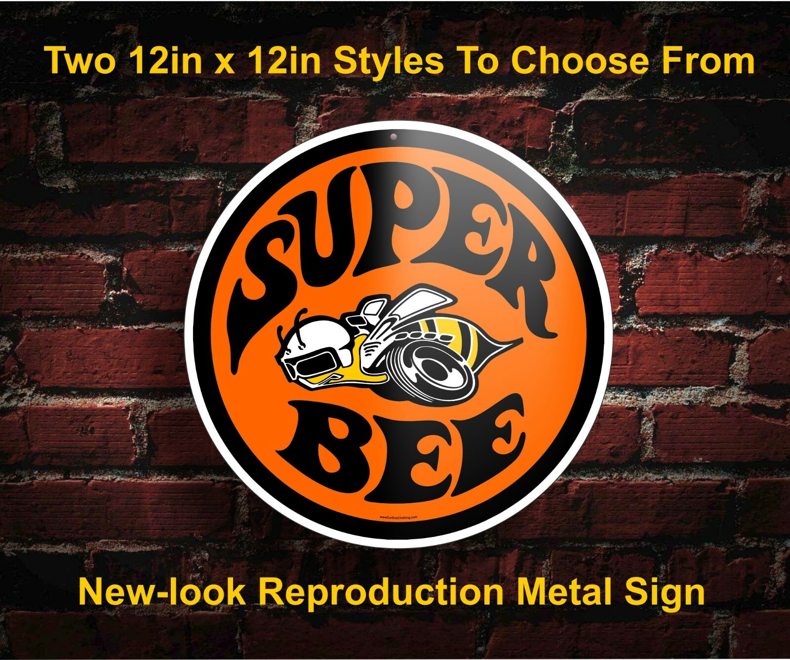 Dodge Super Bee Metal Garage Wall Signs
