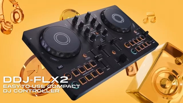 Pioneer DJ AlphaTheta DDJ-FLX2 Compact 2-Channel DJ Controller