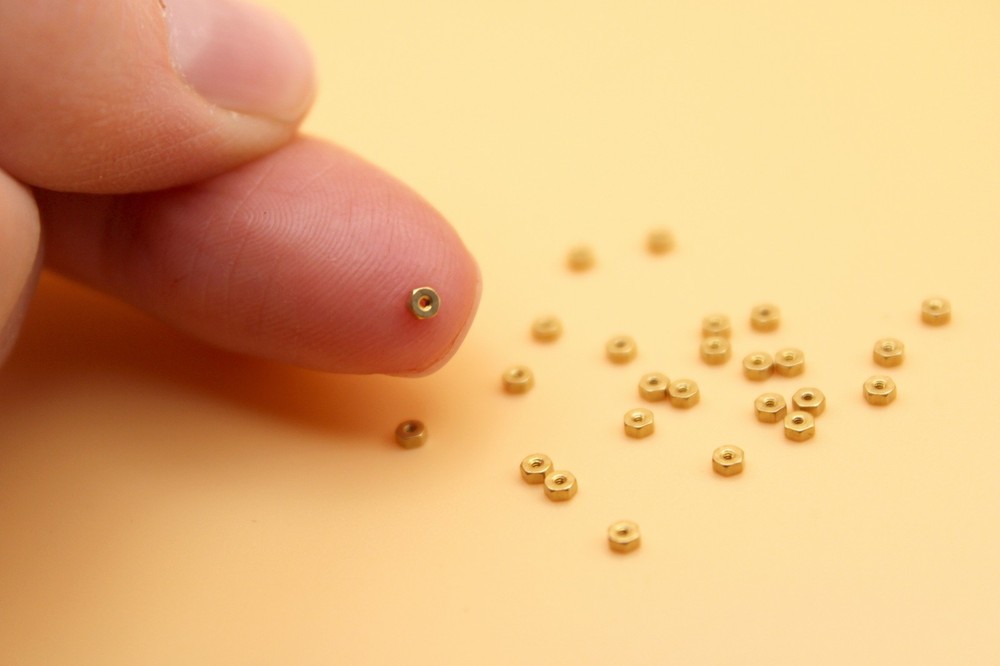M0.8 Nuts 24 Pk Copper Hexagonal Nut for Miniature Projects: Rare Micro Hardware
