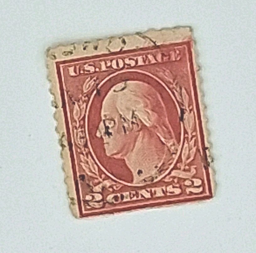 Rare George Washington Red Two 2 Cent Postage Stamp