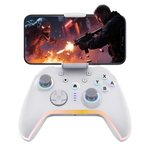 Bcofo Wireless Mobile Game Controller for iOS/iPhone/Android/Cell White