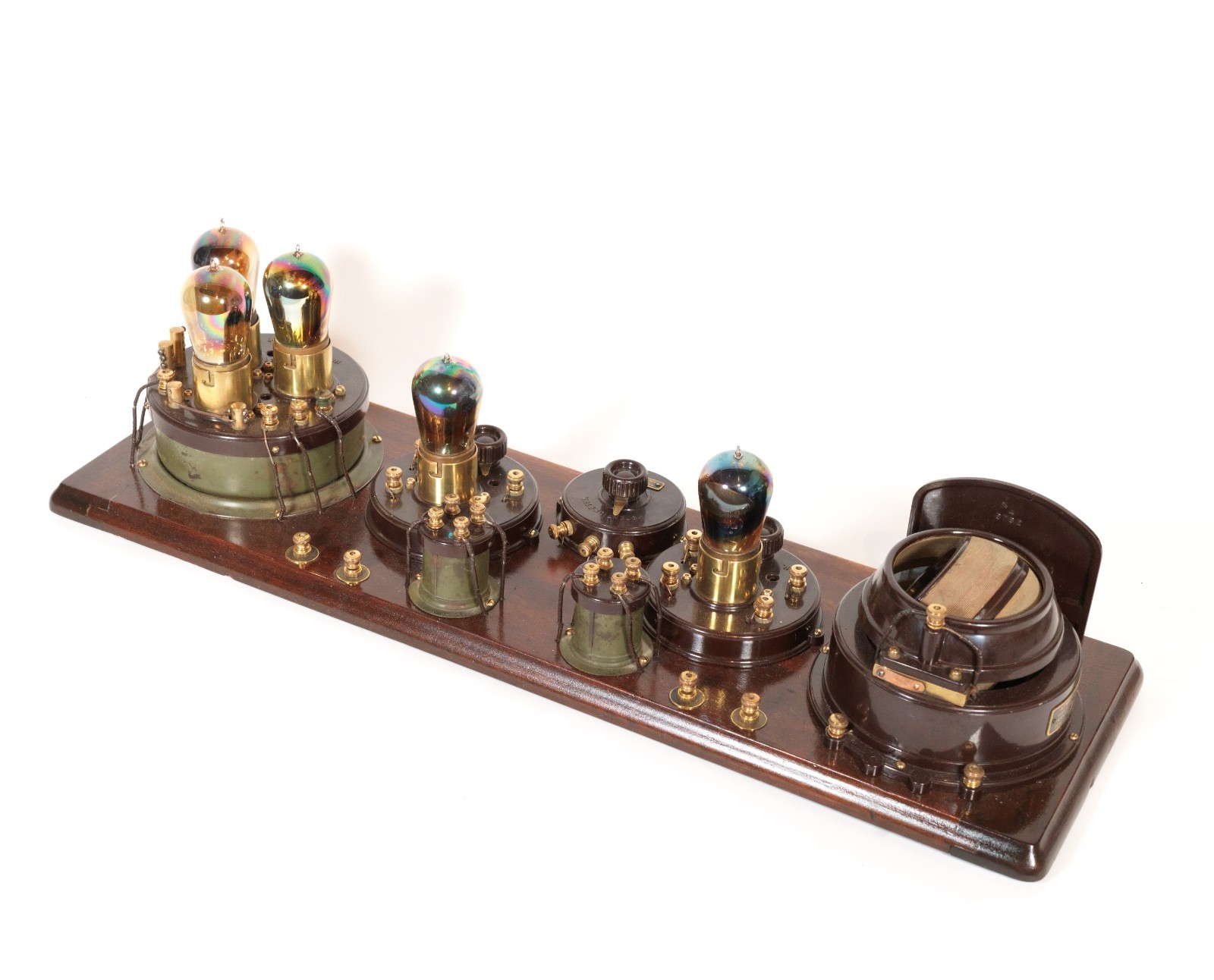 Stunning 1923 Atwater Kent Model 7 Breadboard Radio w/BBT Rainbow Tubes * Works