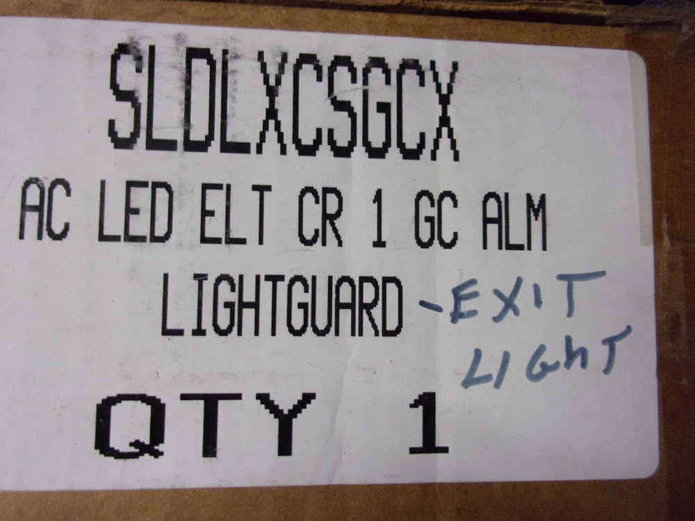 Recessed LED Exit sign with hardware, NEW , SLDLXCSGCX