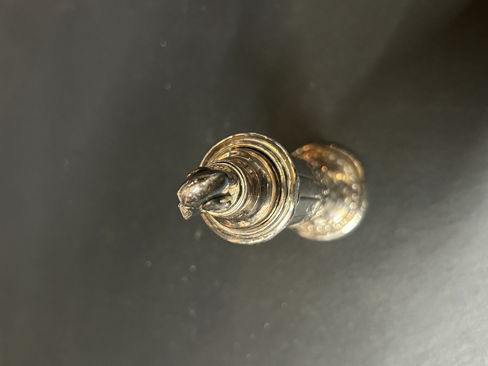 Ronson "Juno" silver-plated vintage table lighter.