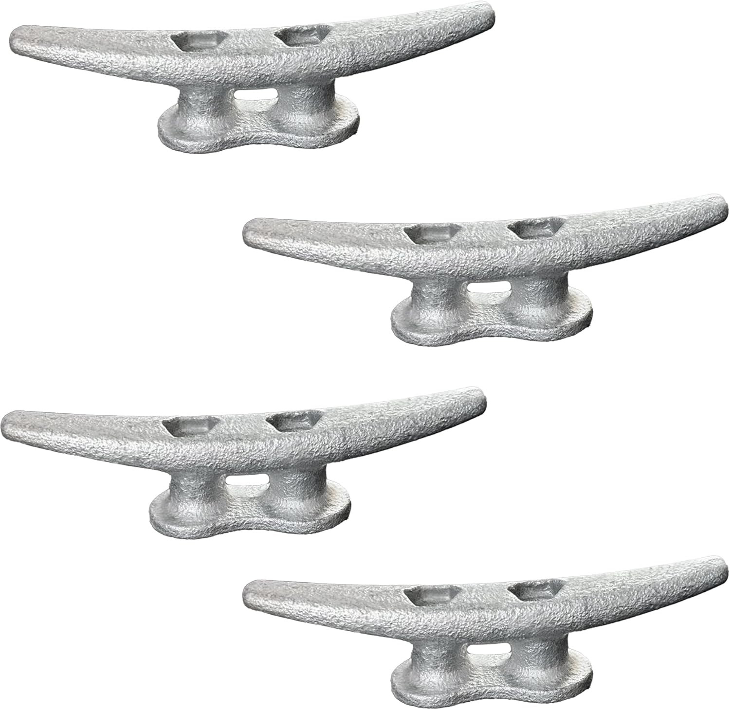 Cast Iron Dock Cleats 4 Inch Small Boat Cleats Galvanized Marine Grade Rope Clea