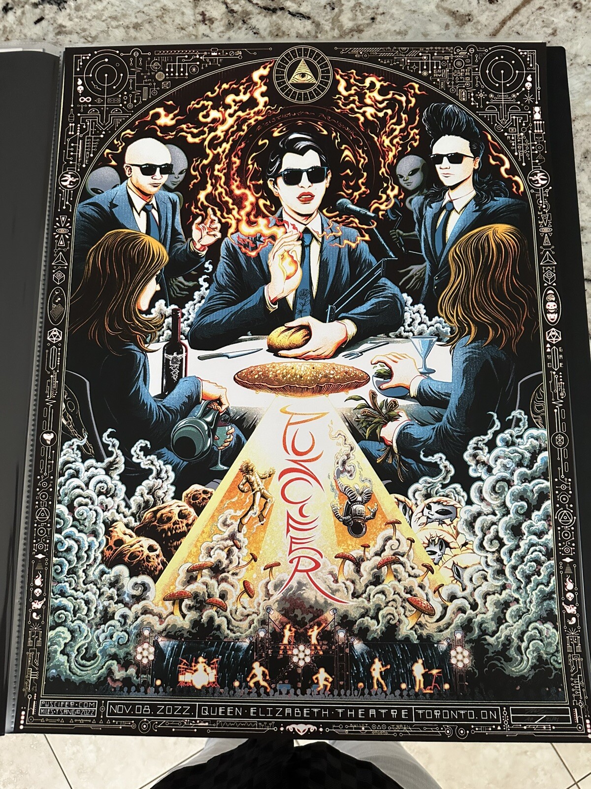 Miles Tsang Puscifer AP Poster Toronto 2022 S/N XX/75