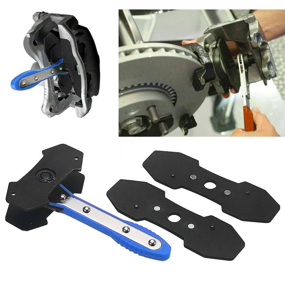 Car Ratchet Brake Piston Spreader Wrench Caliper Install Tool Press Portable Pad