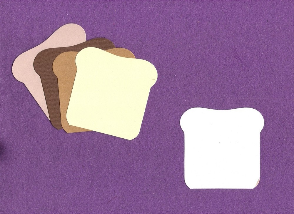BREAD toast die cuts
