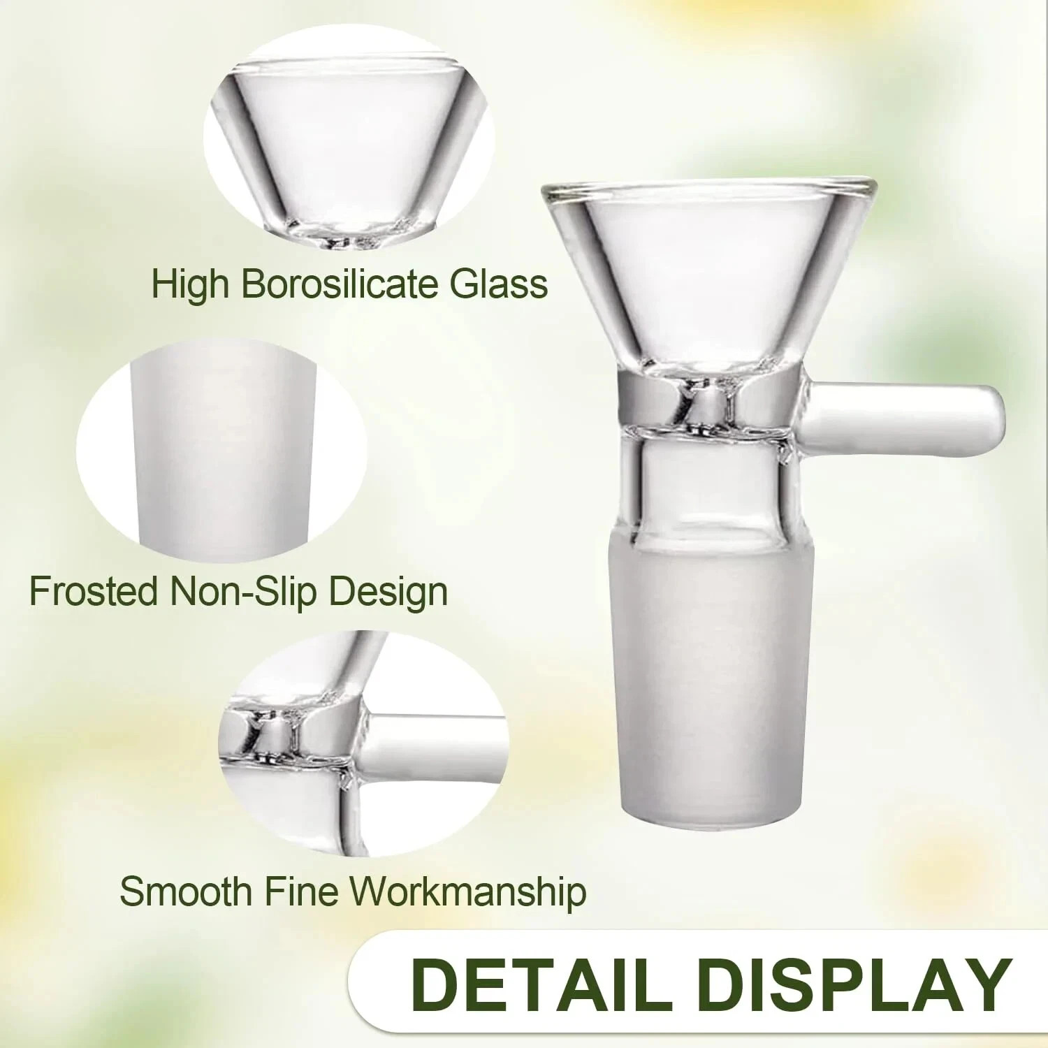 Reclaim Ash Catcher Drop Down Glass Adapter 14mm Male to 14mm Female,Made in USA