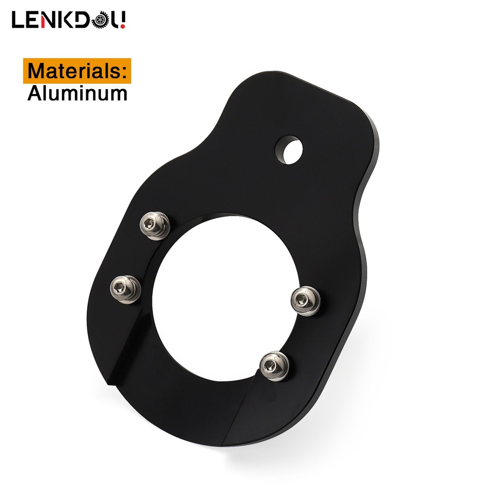 Black Ignition Switch Relocation Bracket Mount For Harley Road King FLHR Bobber