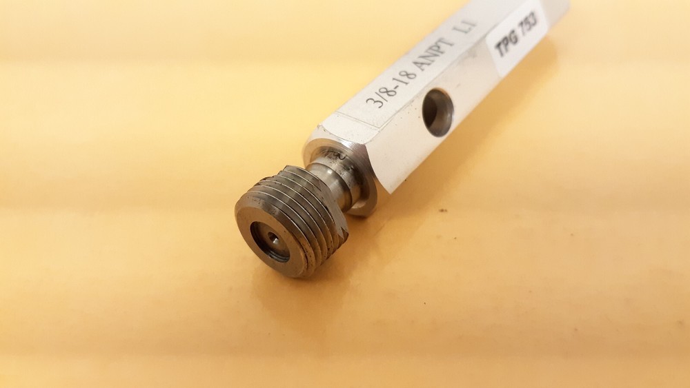 3/8 18 ANPT PIPE Thread Gage PLUG inspection