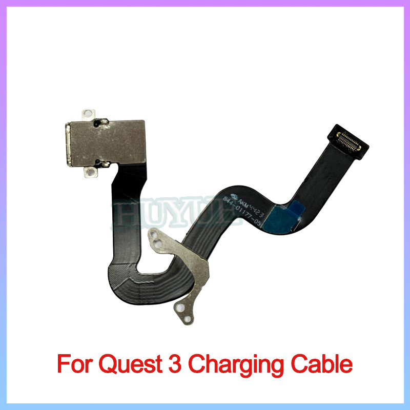 Charging Port Flex Cable For Quest3 VR USB-C DC Jack Cable Headset Replacement