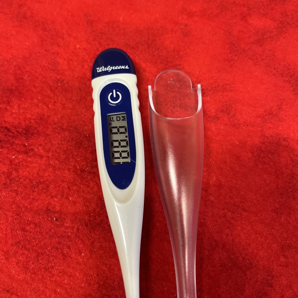 WALGREENS DIGITAL THERMOMETER w/ COVER CASE (k)