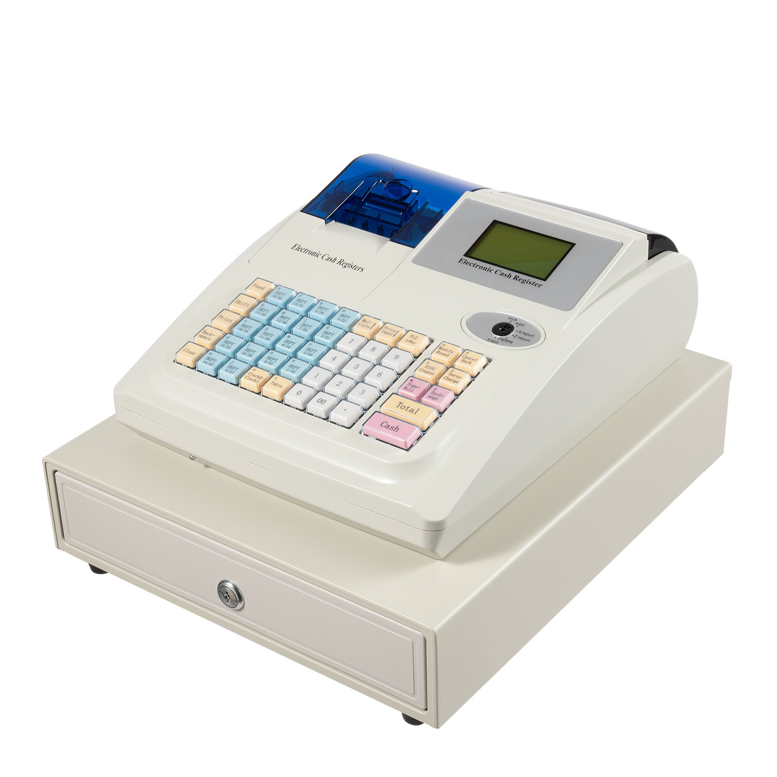 NEW Electronic Cash Register 48 Keys Cash Management System with Thermal Printer