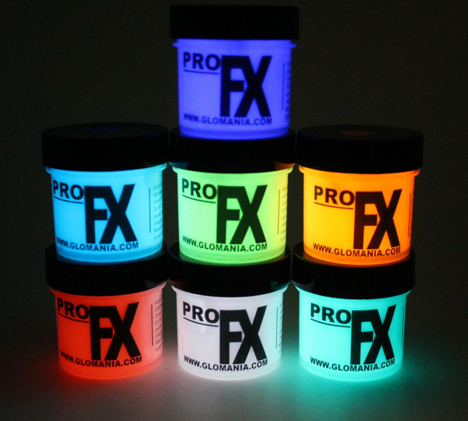 Glow in the Dark Aqua, Green, Blue, Purple, Red, White, Orange, great for Bongs
