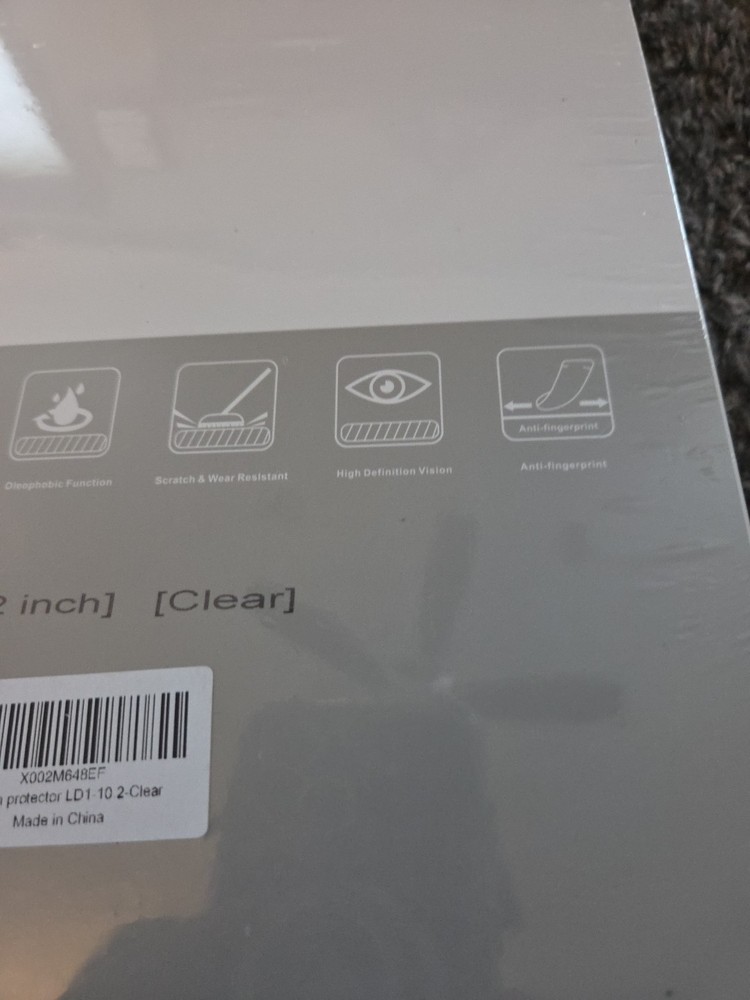 [2 Pack] Glass Screen Protector for 10.2 Inch Screen