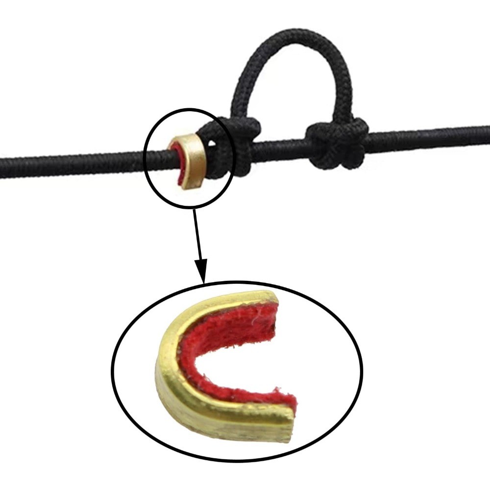 20Pcs Archery String Nocking Points Bow String Buckle Clips Cam String Nocks Red