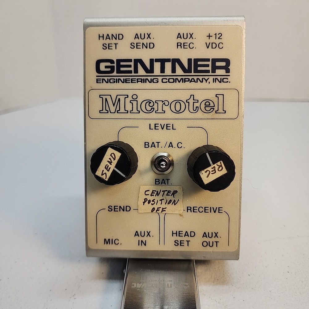 Gentner Microtel Broadcast Telephone Handset Line Interface Recording Patch IFB