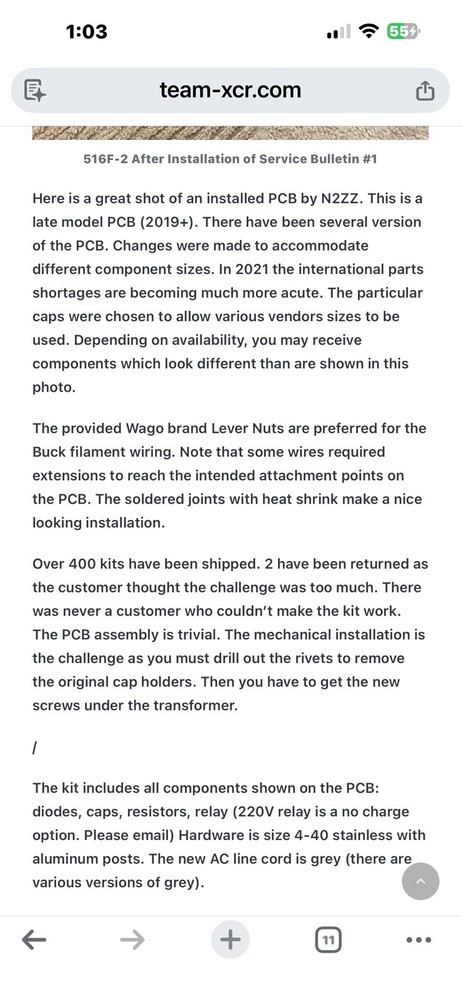 Collins 516F-2 Update Complete Kit