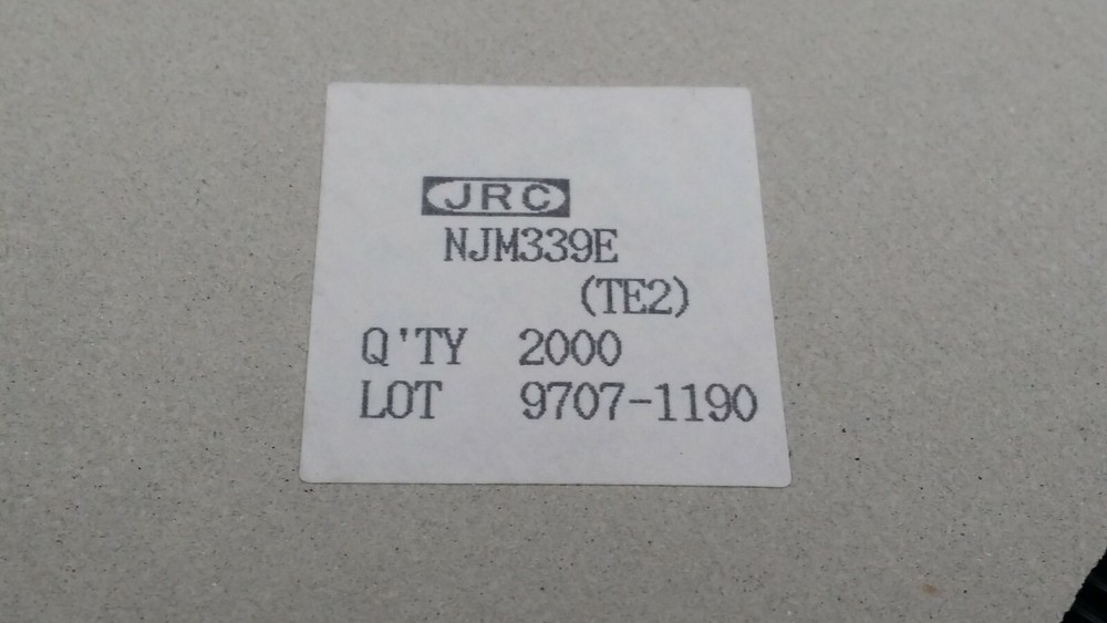 (10 PCS) NJM339E NJR Comparator, 4 Func, 5000uV Offset-Max, BIPolar, SOP14