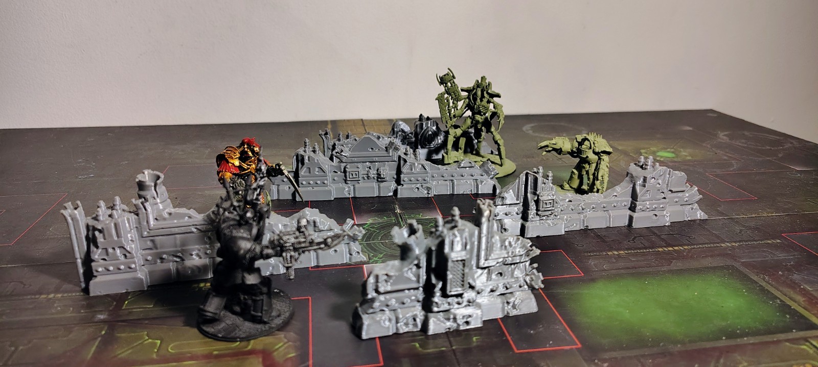 5 Piece Ruin Terrain Set Perfect For Warhammer 40k Kill Team Trench Crusade