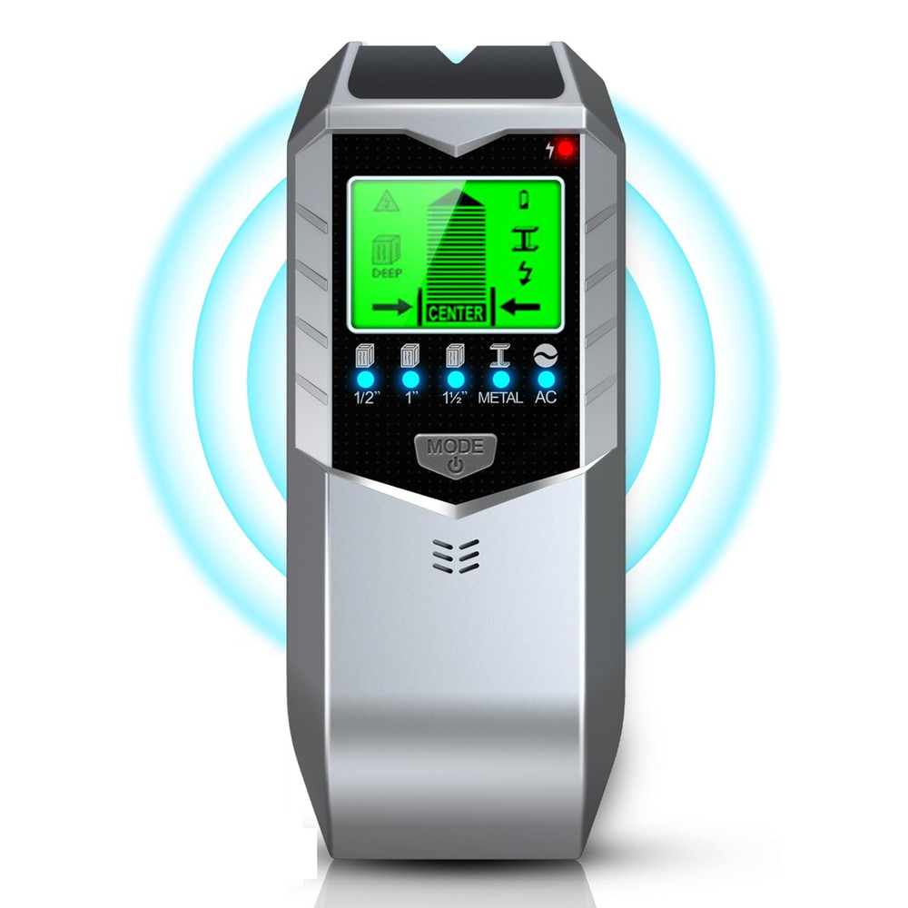 Stud Finder Wall Scanner, 5 in 1 Stud Detector with LCD Display(without Battery)