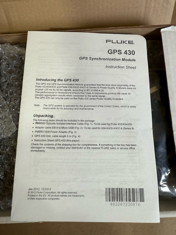 Fluke GPS430 Synchronizing Module for FLUKE 430 Series