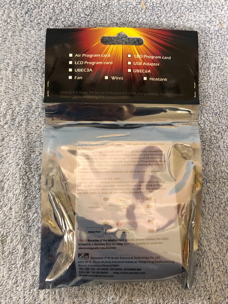 ZTW 12A External BEC (UBEC) NEW