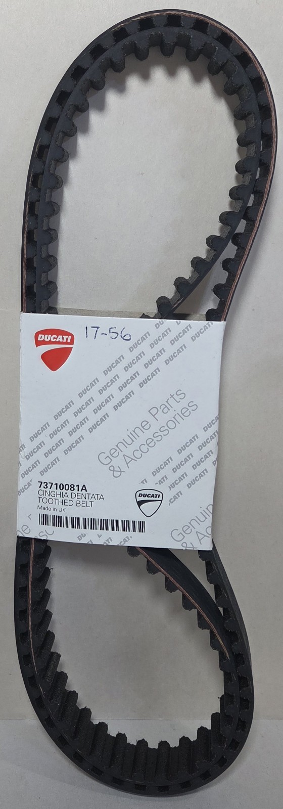 NEW Genuine Ducati Factory Camshaft Cam Toothed Timing Belt Set OEM 73710081A