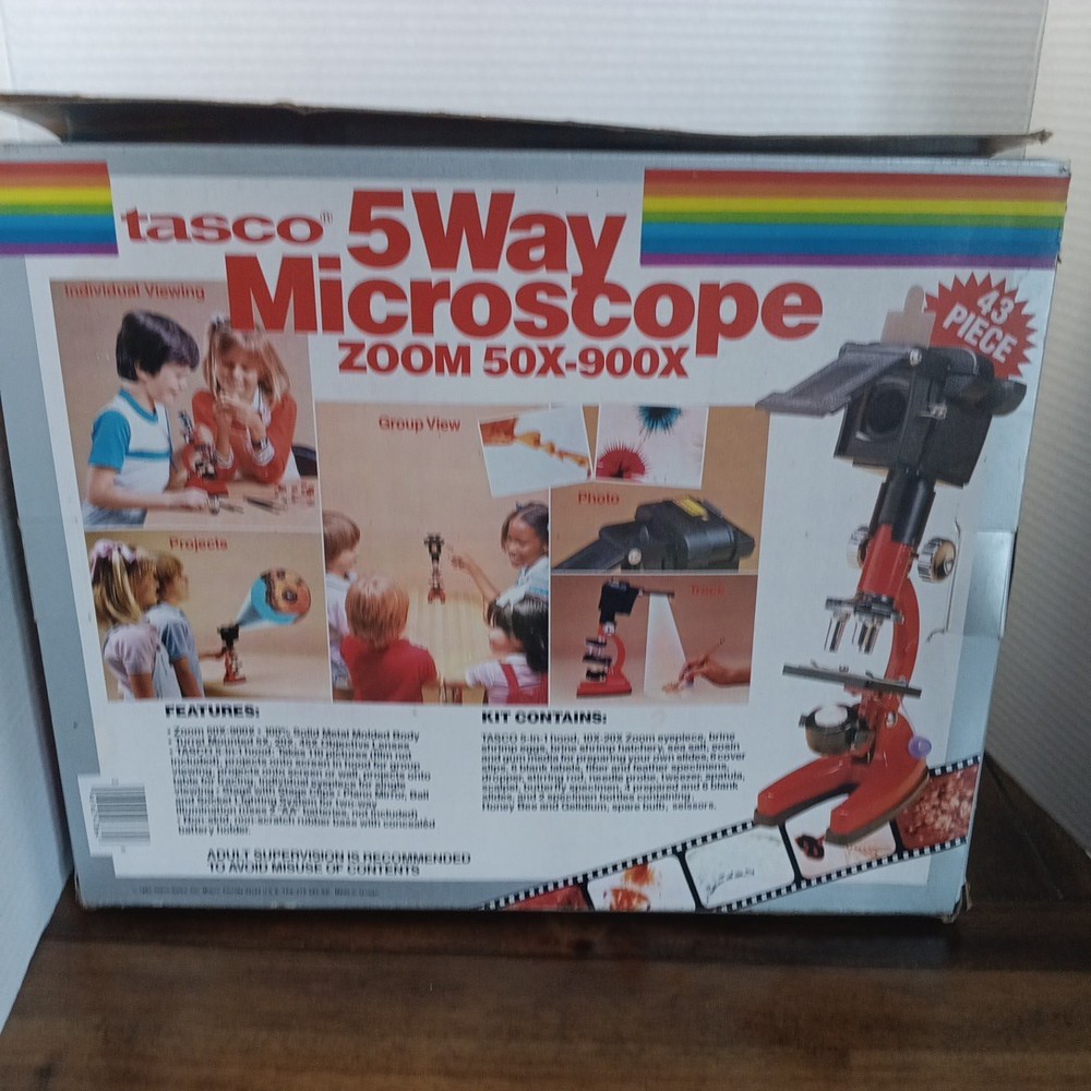 Tasco 5 Way Microscope Incomplete Set