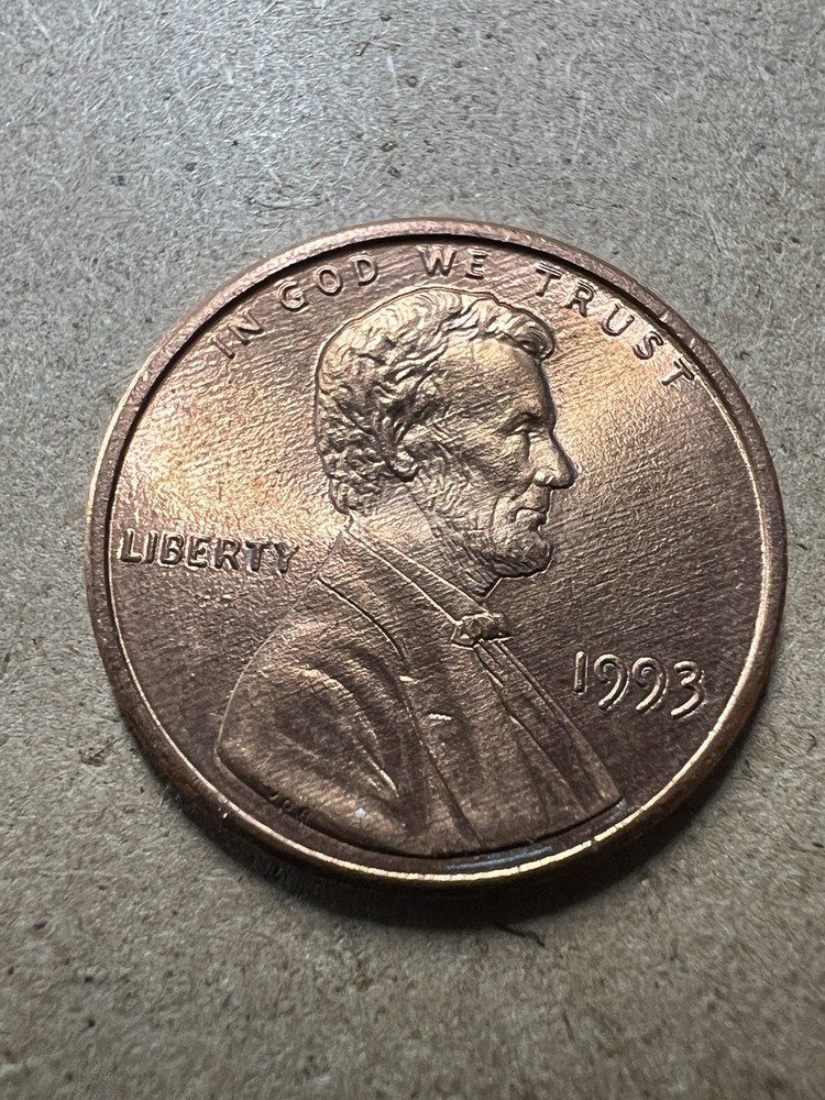 1993 Penny Double Die Error On Both Sides