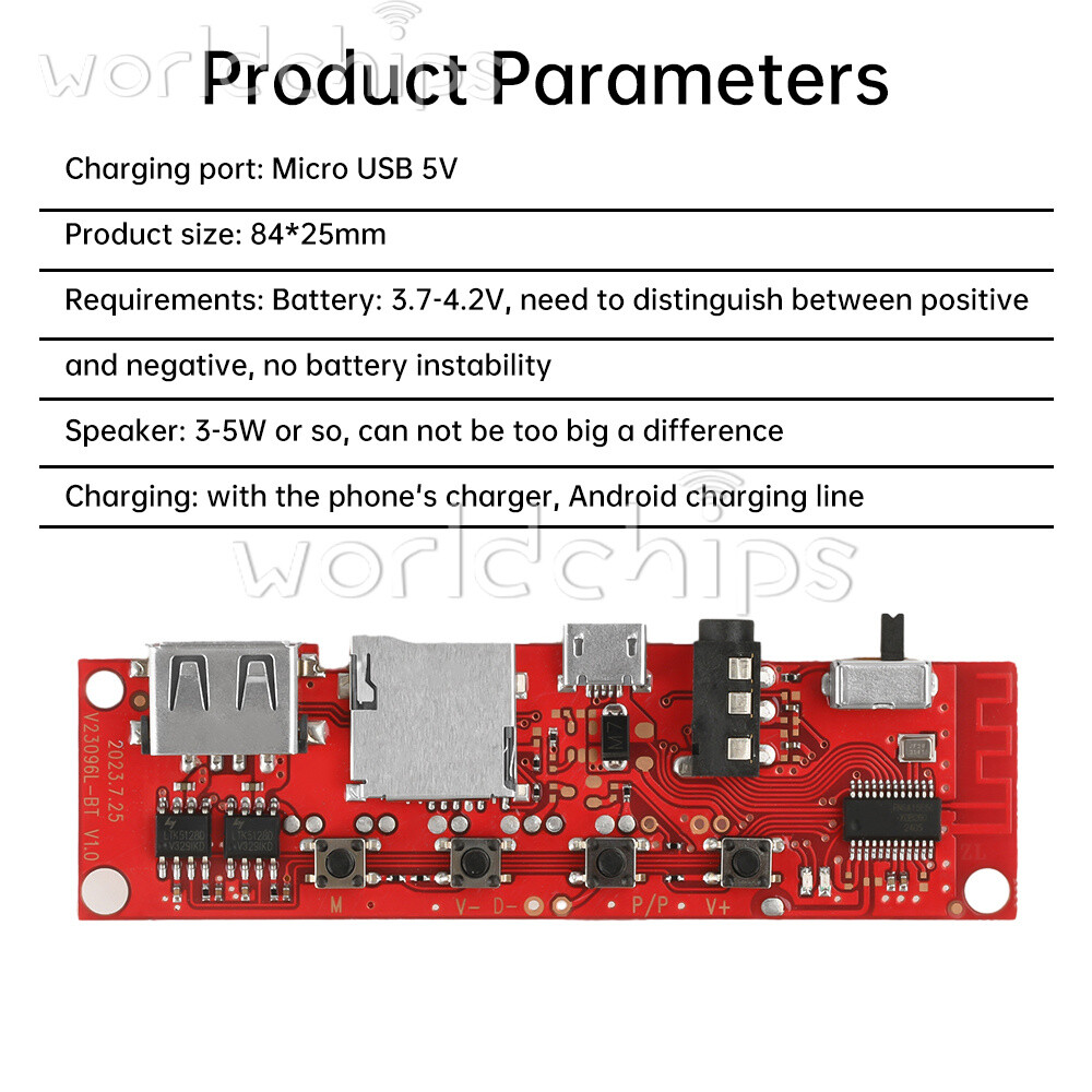 Multifunctional Bluetooth Audio Circuit Amplifier Board V96 DIY Bluetooth Module