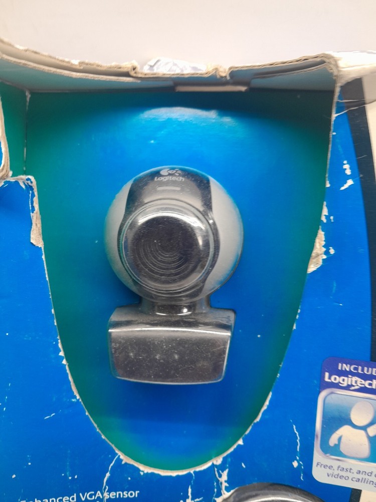 Logitech Webcam Camera C250h Easy Video Calling Wired Headset Open Box 1.3mp