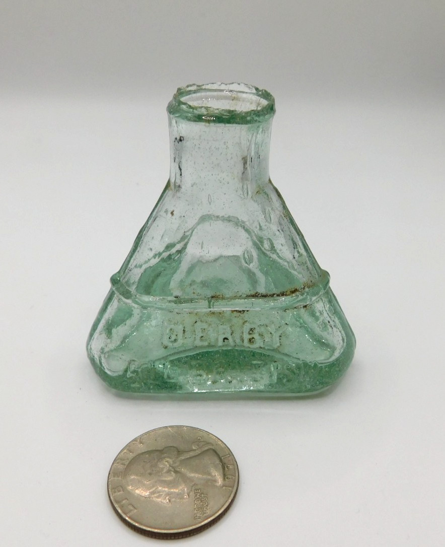 STUNNING THREE SIDED RARE INK EMBOSSED, DERBY ALL BRITISH(LOTS OF SMALL BUBBLES)