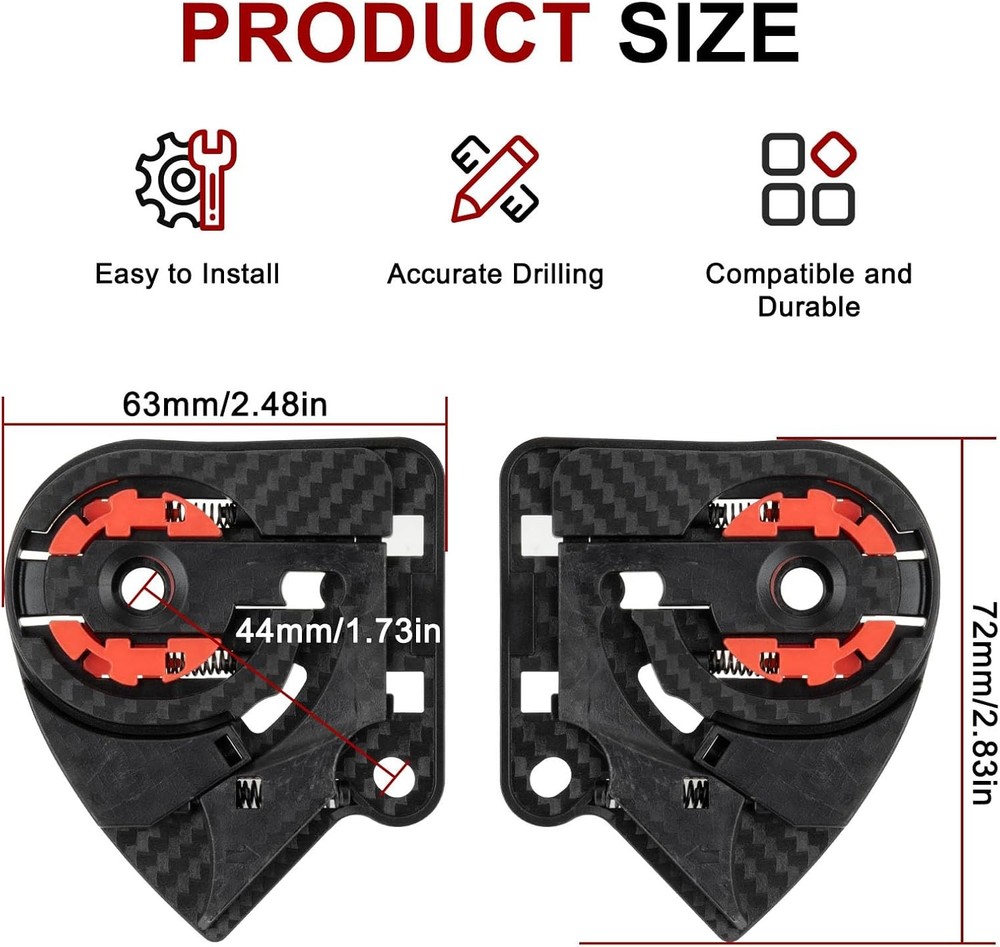 Strada 2 Strada 3 Visor Mechanism, Visor Base Plate Replace for LS2 FF801 FF397