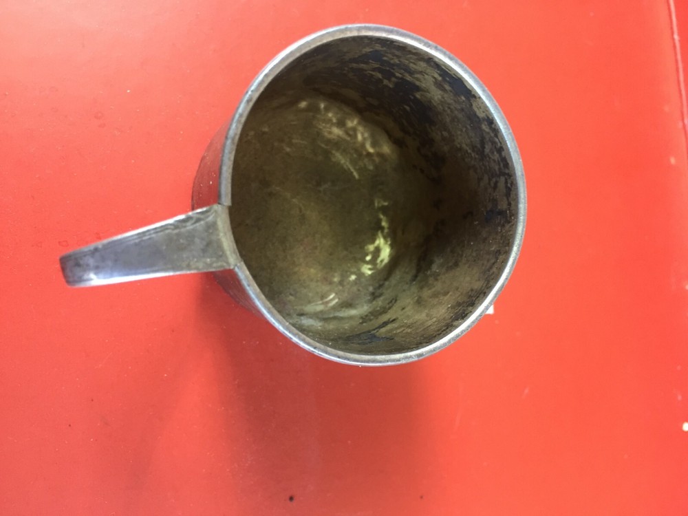 old vintage sterling silver mug