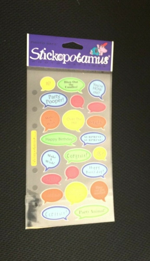 SCRAPBOOKING:  Stickopotamus:  Party Captions