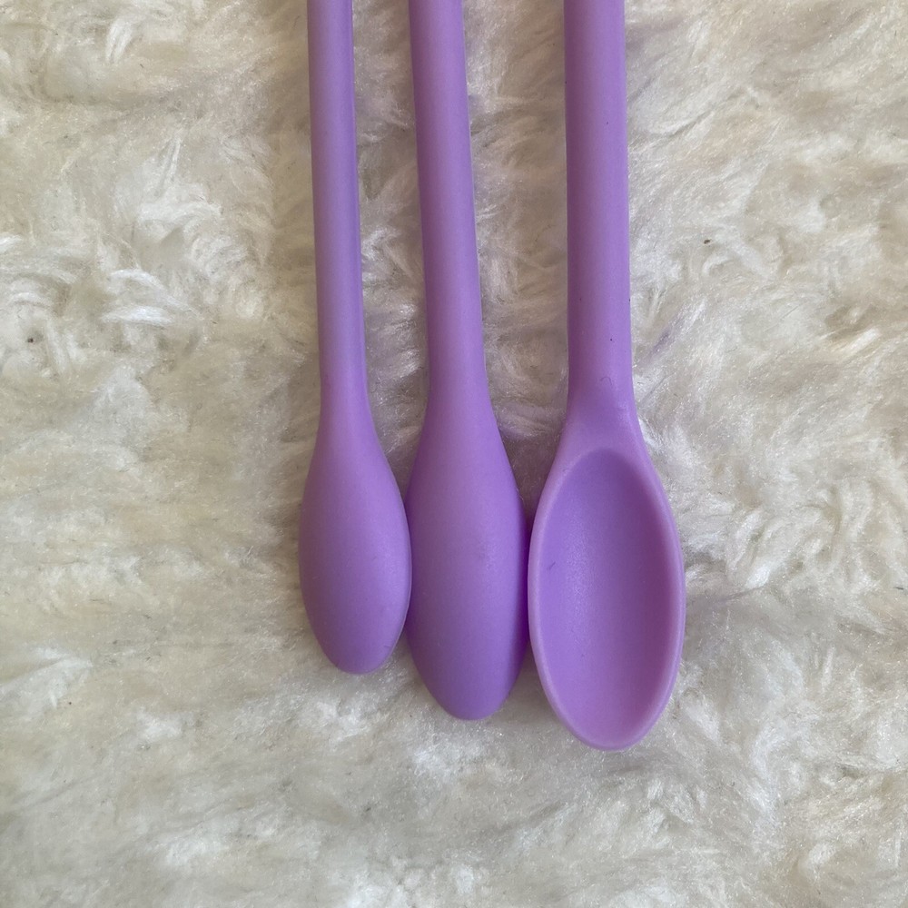 Long handle silicone spatula set