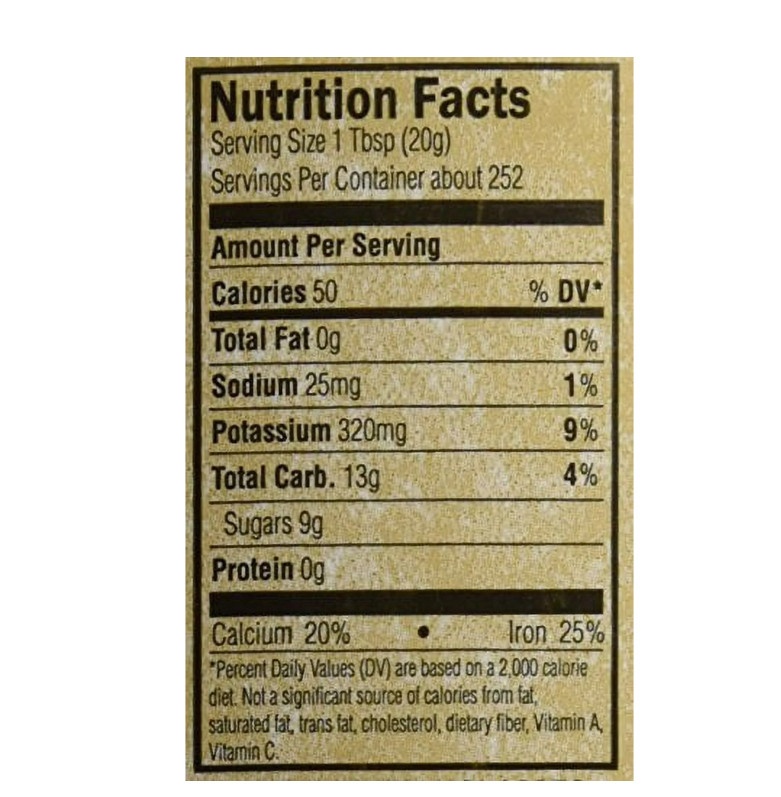 Golden Barrel Bulk Unsulfured Blackstrap Molasses Jug (128 Fl Oz)