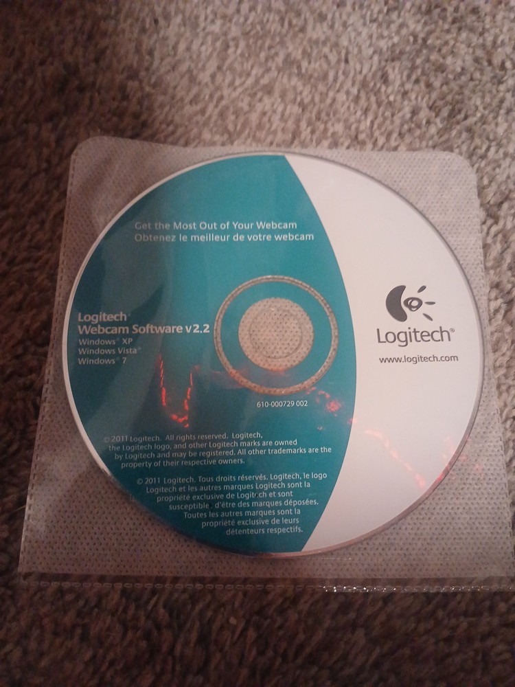 Logitech Webcam Software V2.2 Driver Disc For Windows XP, VISTA, 7