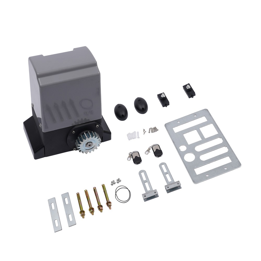 4400lbs Automatic Electric Sliding Gate Opener Motor Operator w/Remote Control