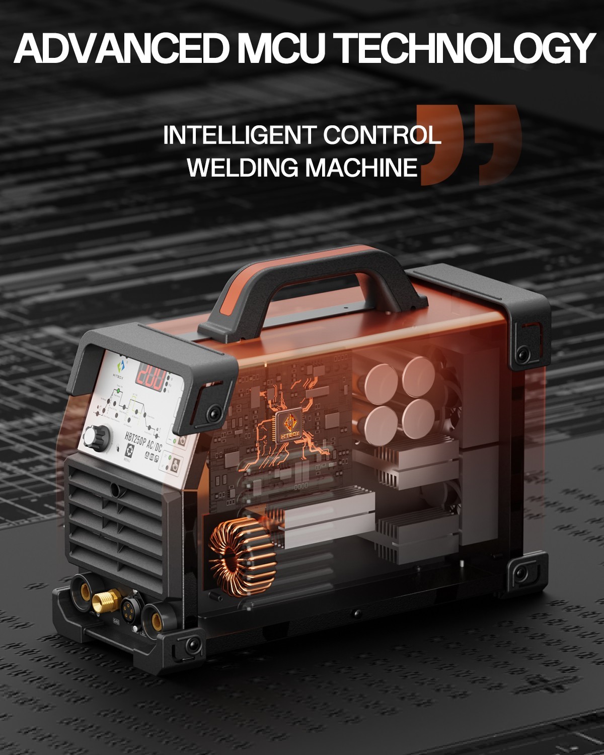 NEW HITBOX AC/DC Aluminum TIG Welder 200A Pulse Digital MMA TIG Welding Machine