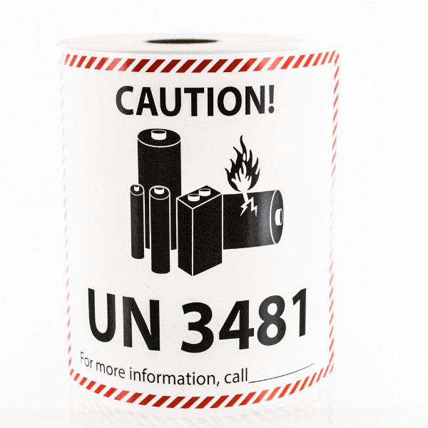 Lithium Ion Battery Shipping UN 3481 Large Sticker Label - Pick Qty needed