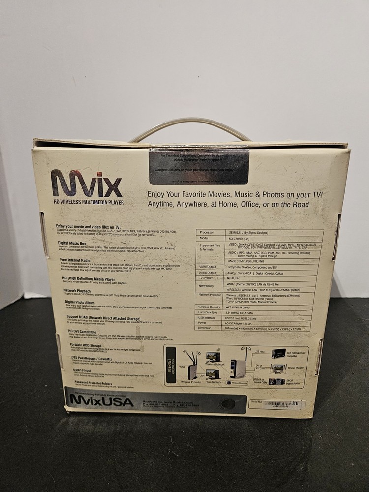 Mvix Mx 780HD