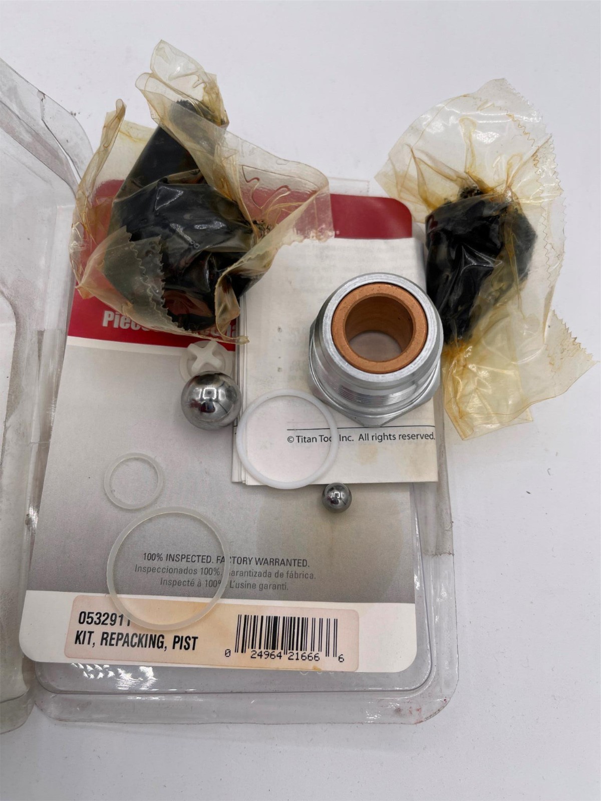 Open Box, Titan 0532911 Kit, Repacking, Pist