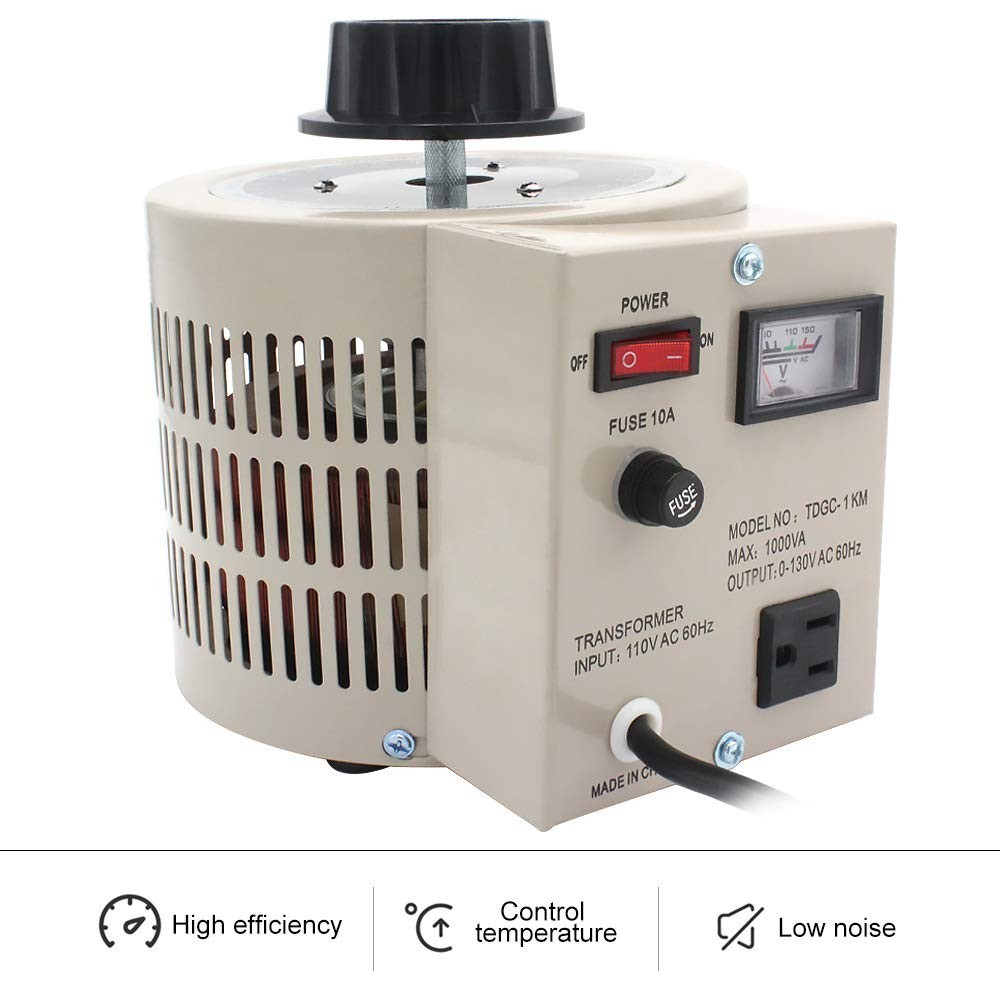 Variable Transformer Variable Voltage Regulator, 0-130V Output, 110V-120V Input